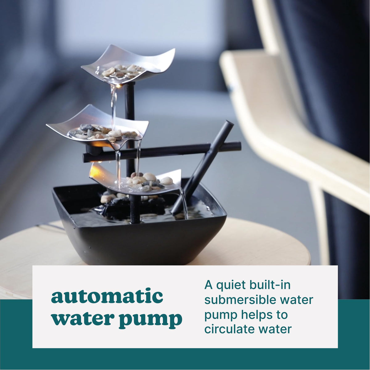 Homedics Silver Springs Fountain cleaning with distilled water routine.