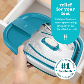 Homedics Smart Space Bubble Mate heat maintenance keeps water warm during sessions.