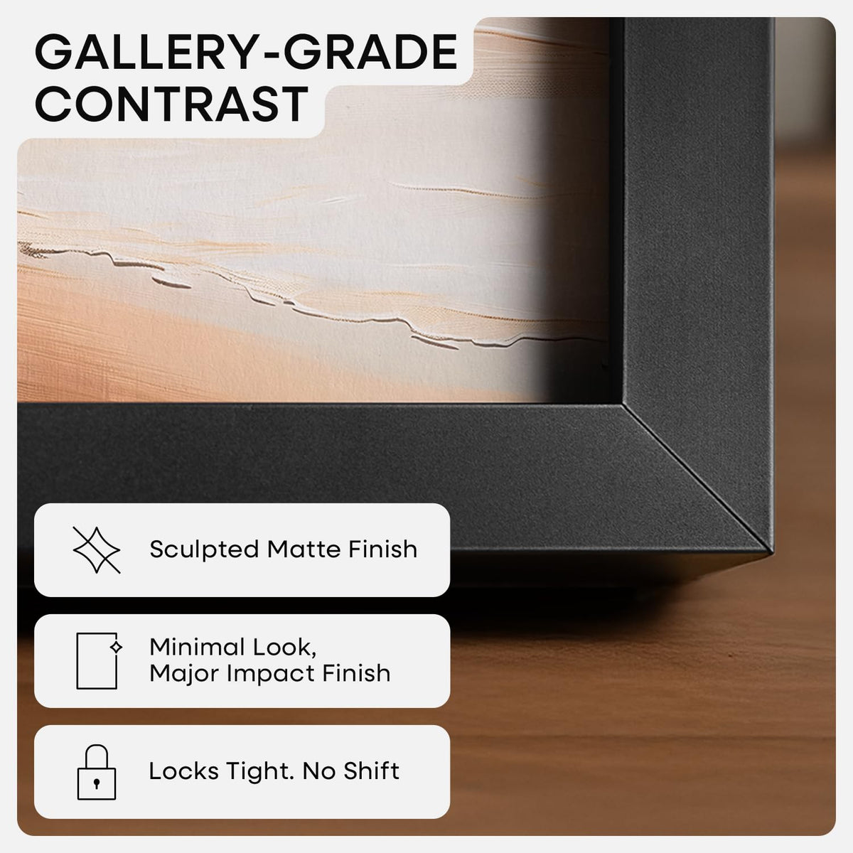 Homeforia 12x16 edge-to-edge frame for bold displays.