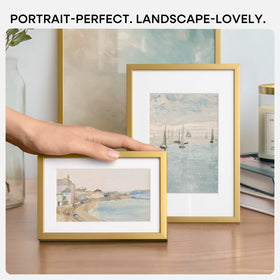 Homeforia polished gold frame with luxe look at reduced cost