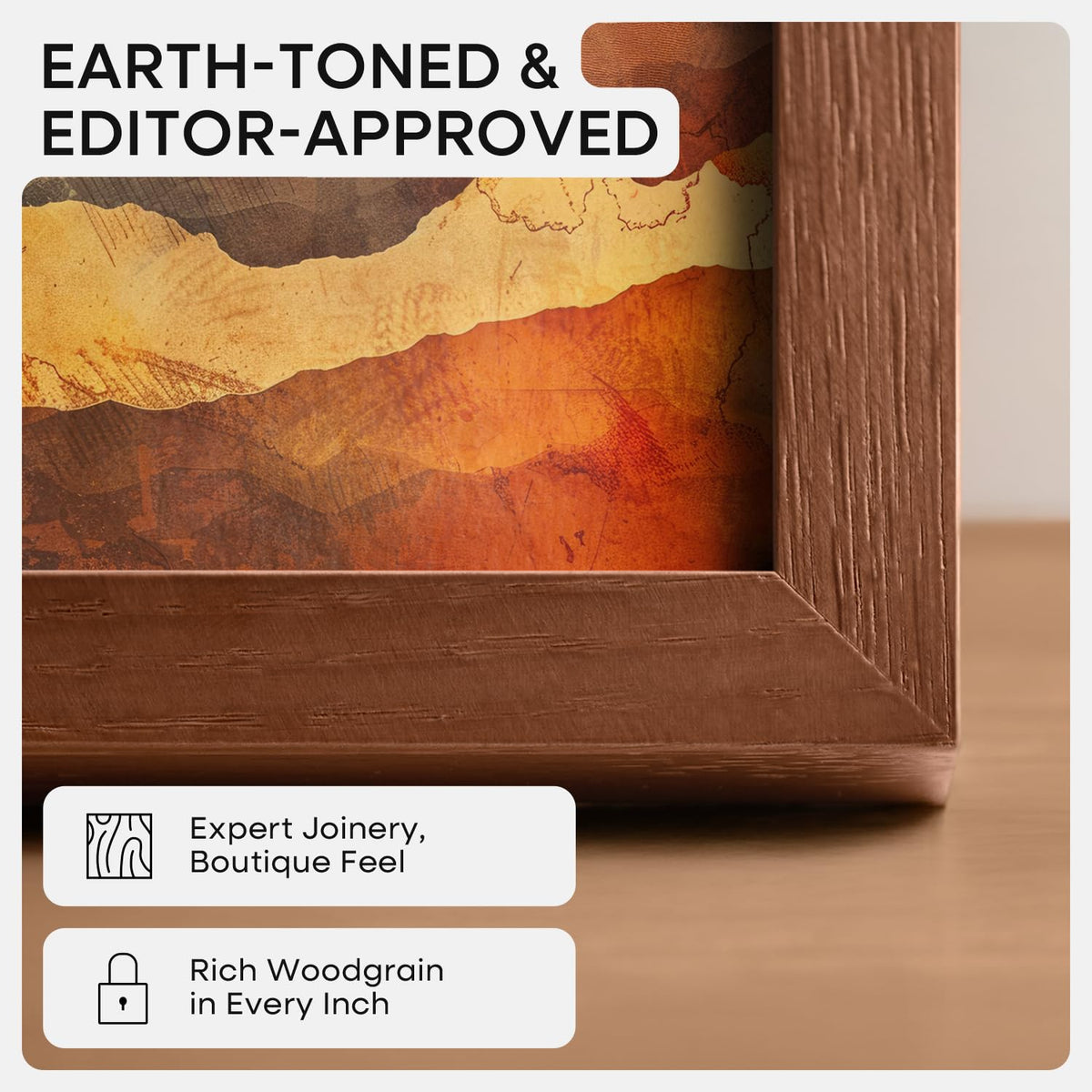 Homeforia 9x12 mat option closeup demonstrates gallery-style negative space.