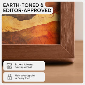 Homeforia 9x12 mat option closeup demonstrates gallery-style negative space.