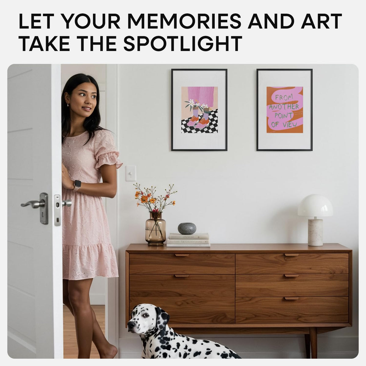 Homeforia frame packaging shown as gift-ready presentation