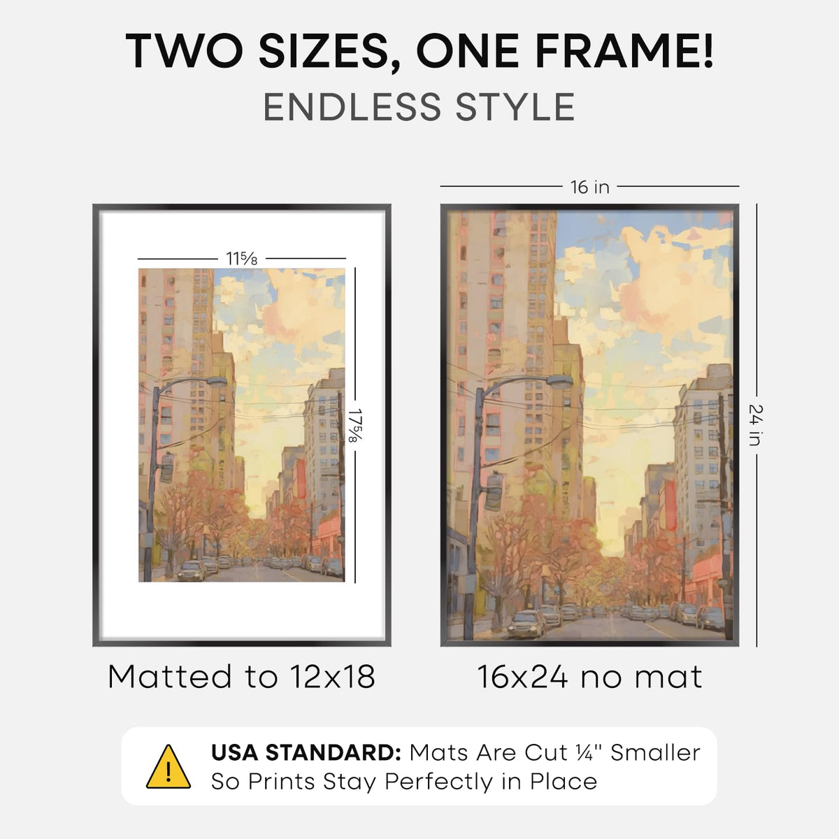 Homeforia tempered glass provides true clarity for your poster.