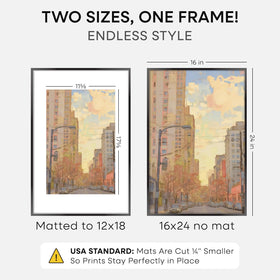 Homeforia tempered glass provides true clarity for your poster.