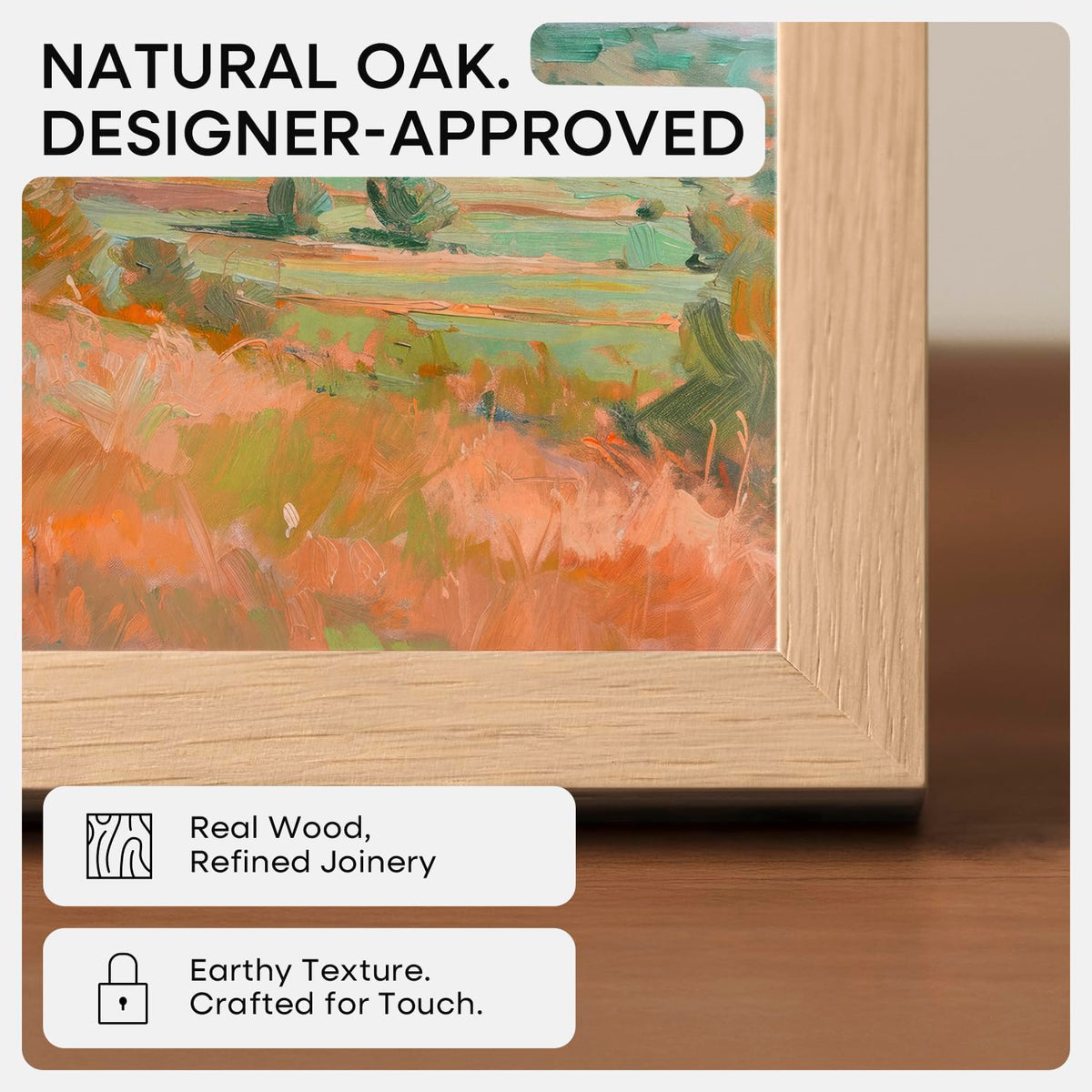 Homeforia gallery-grade tempered glass delivers crisp detail.