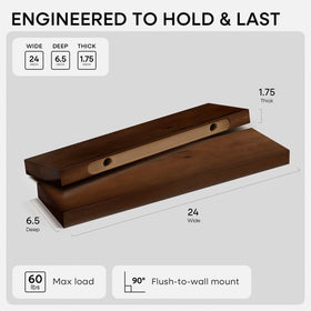 Hidden mounting bracket for flush-to-wall installation by Homeforia.