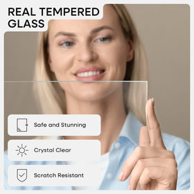 Homeforia tempered glass provides clear and pristine image clarity.