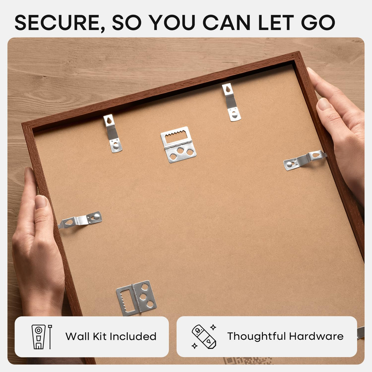Homeforia wall kit included shows easy hanging and versatile placement.