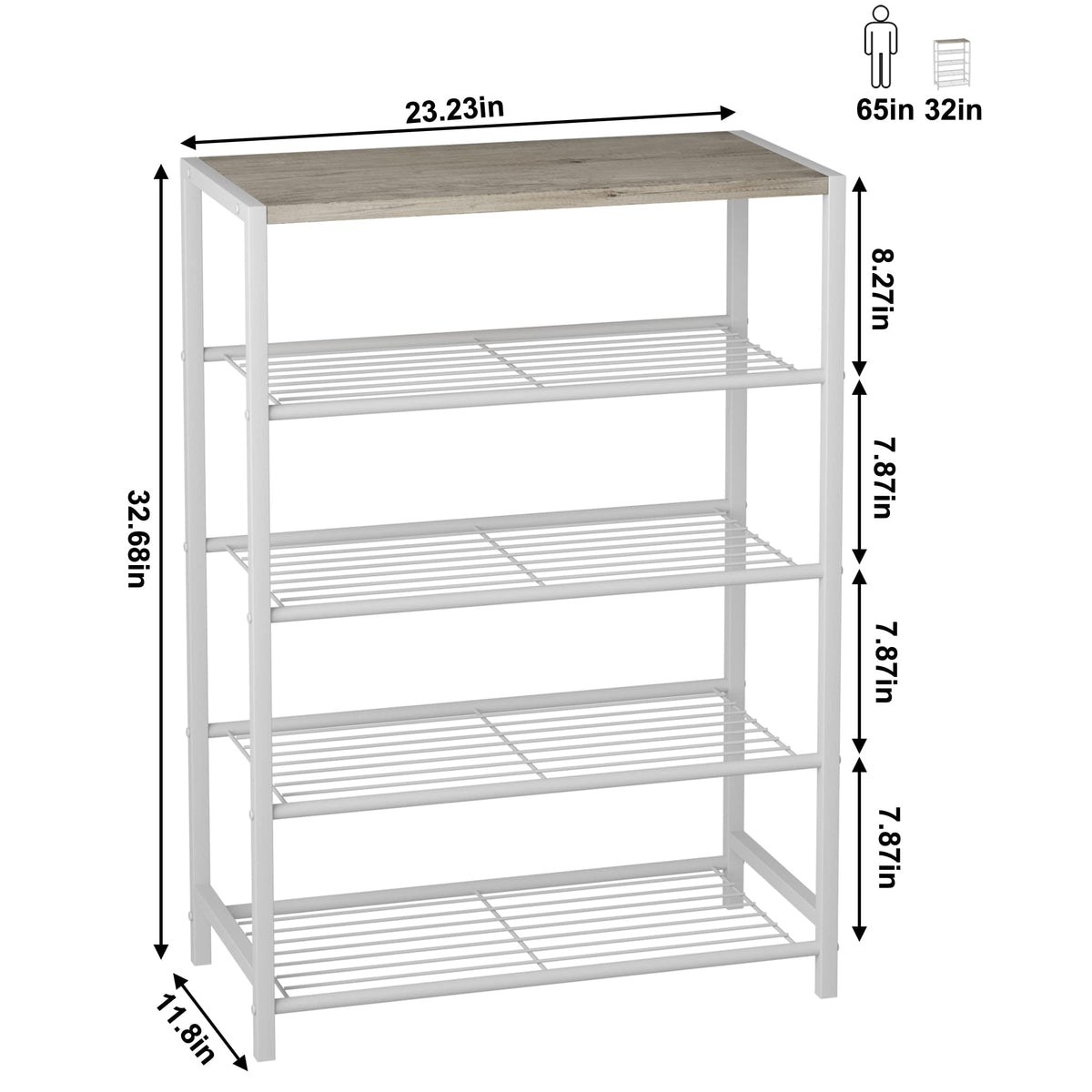 HOMEFORT narrow footprint design fits entryways and closets without crowding.