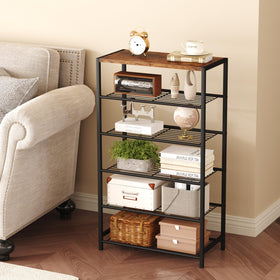 HOMEFORT shoe rack tabletop use; shows space for mail or purse on the top surface.