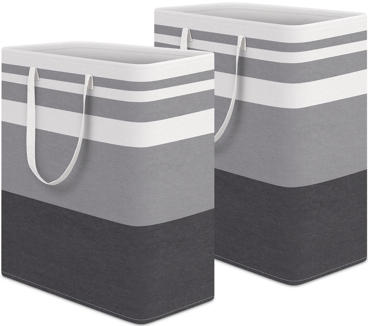 HomeHacks 100L laundry basket with large capacity for clothes and bulky items.