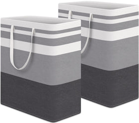 HomeHacks 100L laundry basket with large capacity for clothes and bulky items.