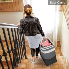 HomeHacks 125L capacity ideal for dorms and family laundry needs.