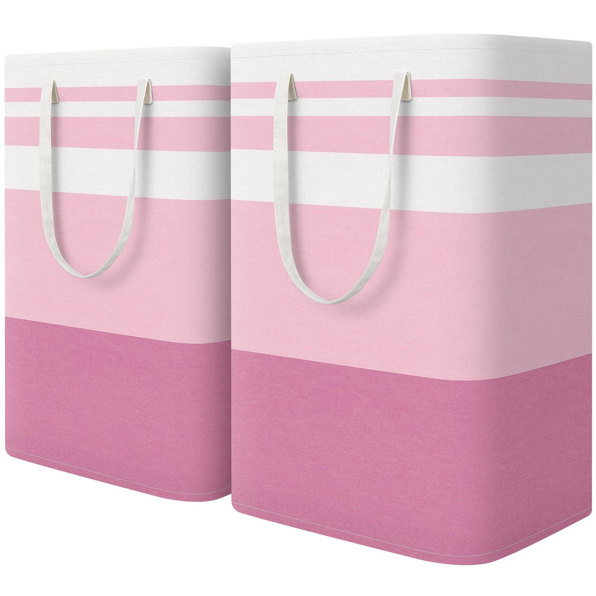 HomeHacks 2-pack laundry baskets with a sturdy freestanding frame.