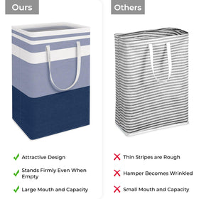 HomeHacks 2Pack large laundry basket with double reinforced handles for easy carrying.