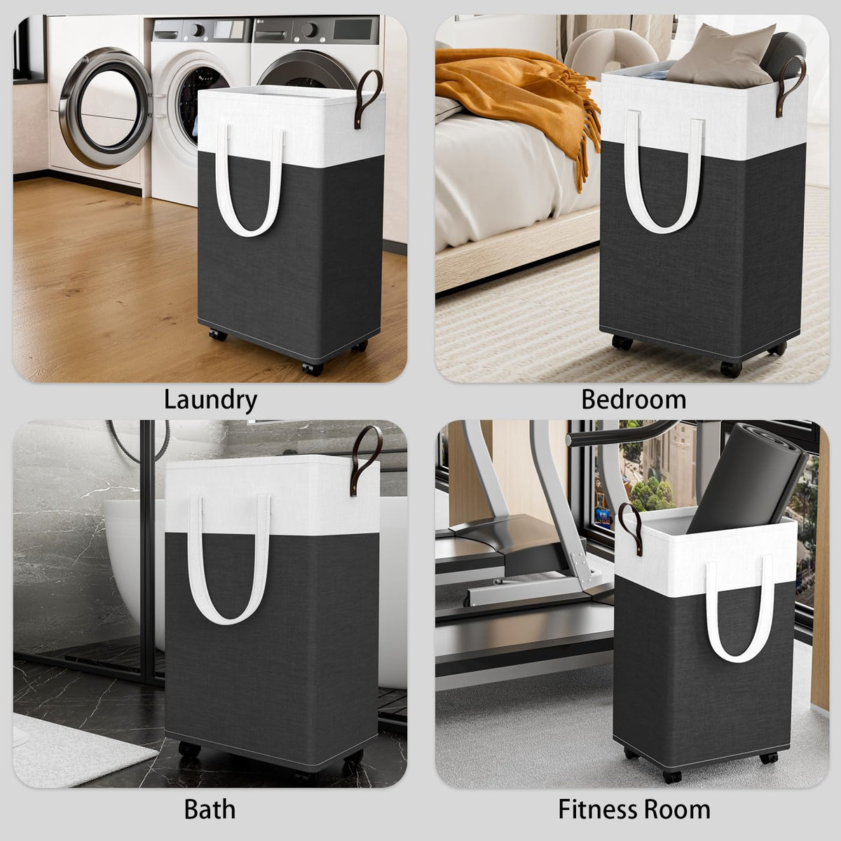 HomeHacks 75-liter capacity accommodates clothes, towels, and blankets.