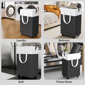 HomeHacks 75-liter capacity accommodates clothes, towels, and blankets.