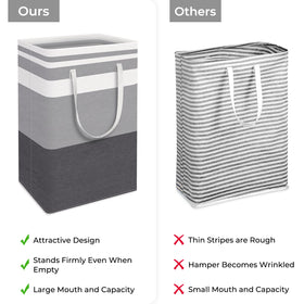 HomeHacks collapsible laundry bin folds flat for compact storage