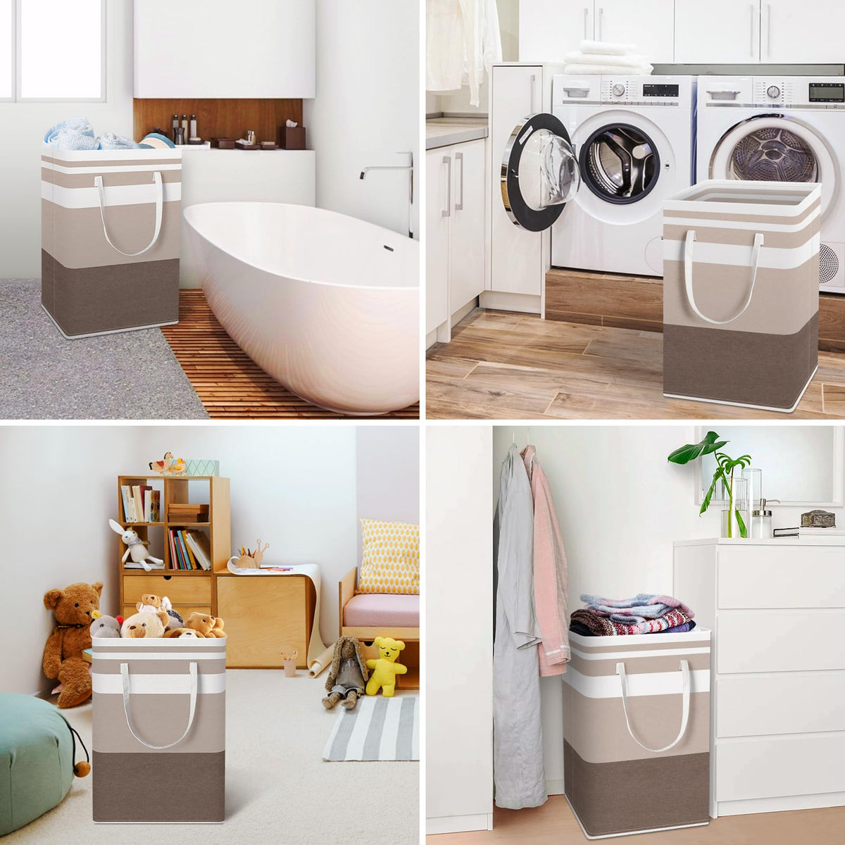 HomeHacks collapsible storage bin folds flat for compact spaces