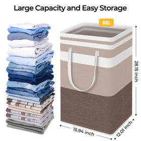 HomeHacks laundry basket 88L capacity for clothes and toys