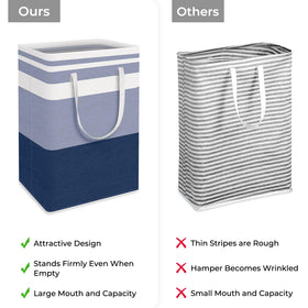 HomeHacks basket with double reinforced handles for easy transport.