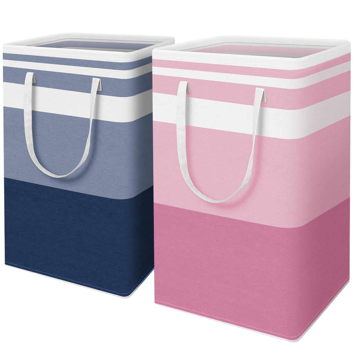 HomeHacks freestanding frame laundry basket stays upright for easy loading