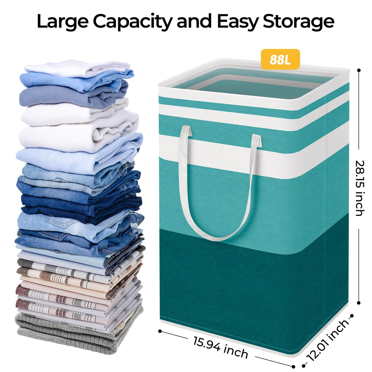 HomeHacks PEVA-coated interior keeps clothes dry and clean.