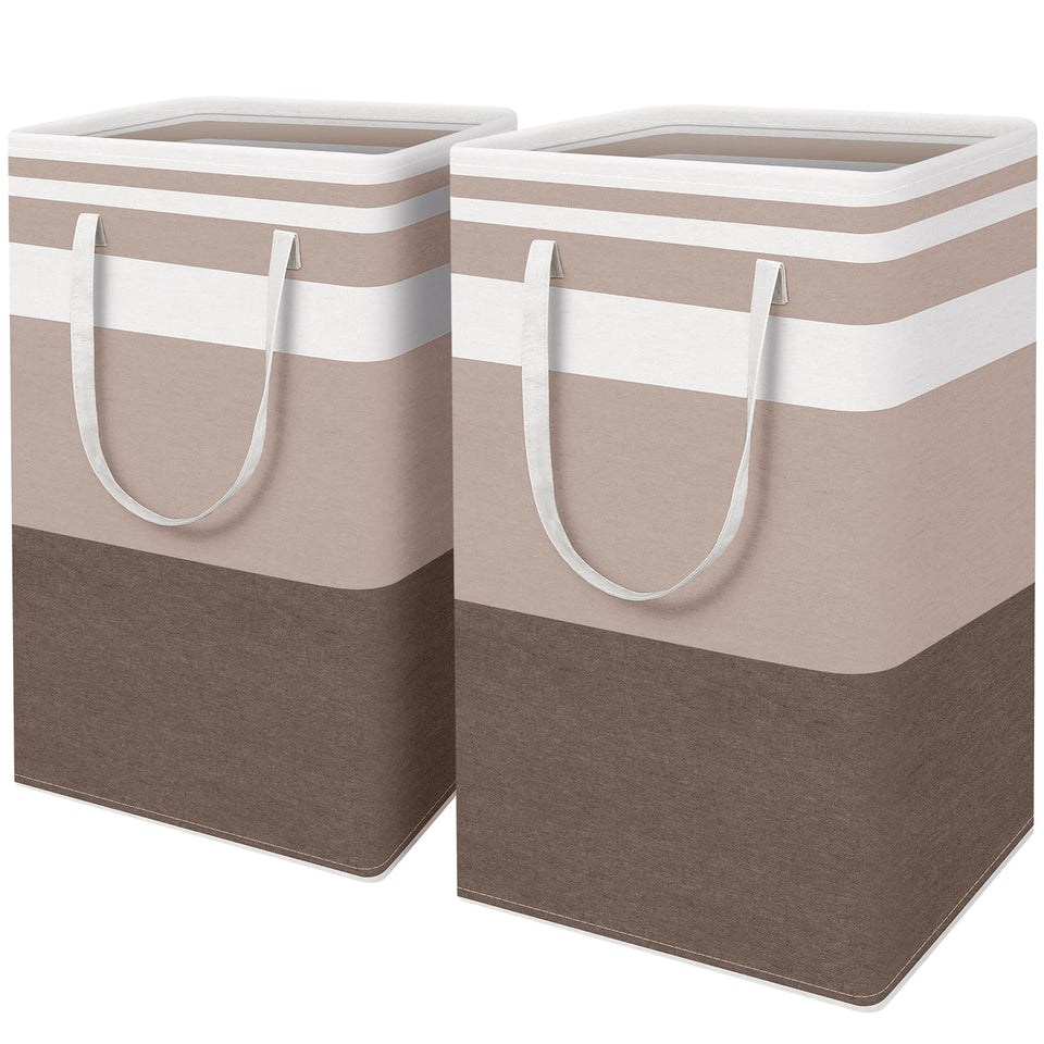HomeHacks laundry basket with top-edge design for upright stability