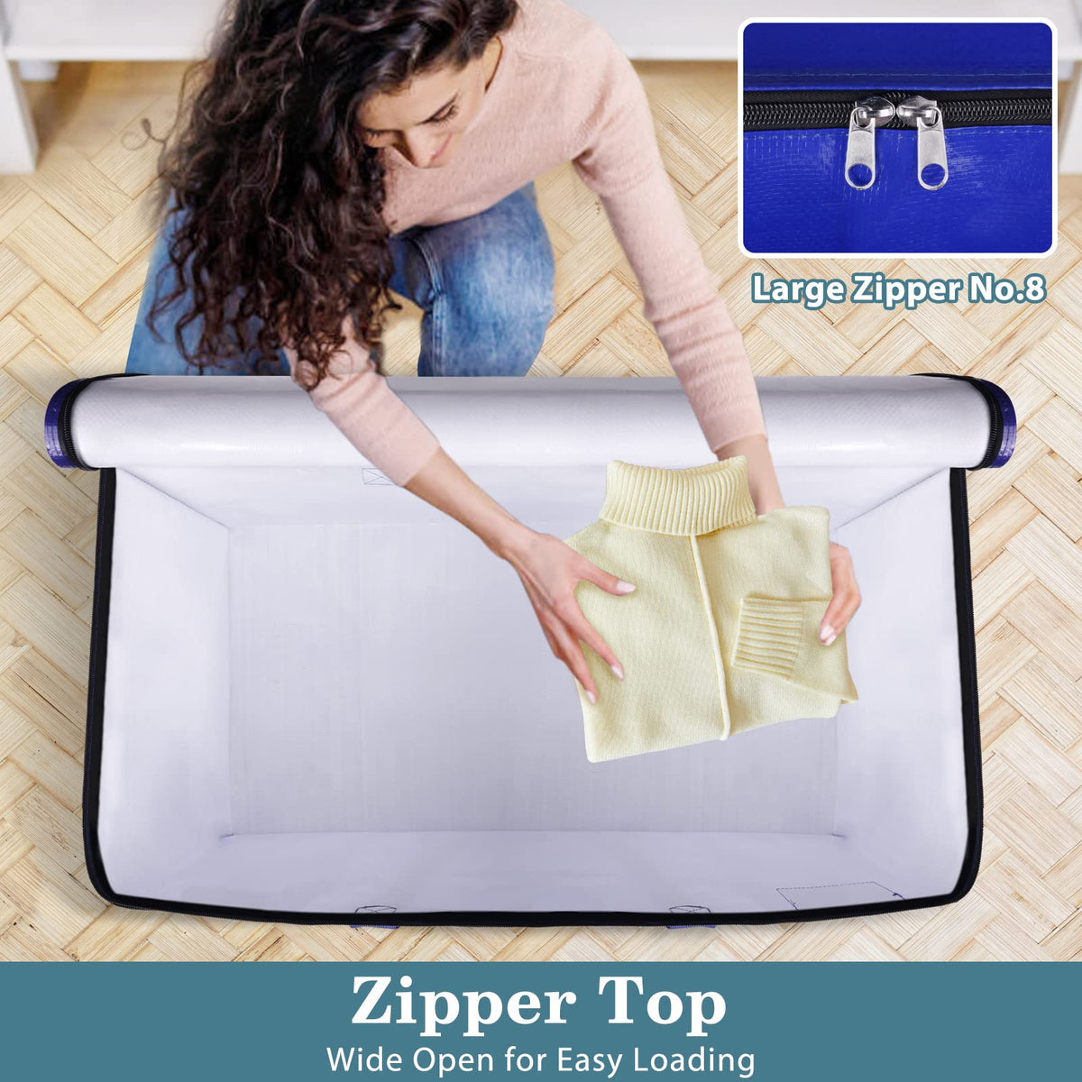 HomeHacks 93L bag ideal for dorm room wardrobe and seasonal gear