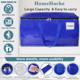HomeHacks moving bag features sturdy handles for safe carry and heavy loads