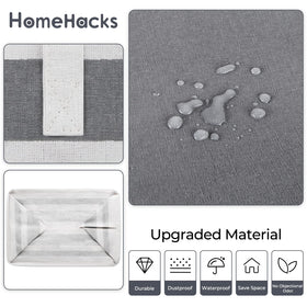 HomeHacks interior PEVA waterproof coating keeps clothes dry and cleanable