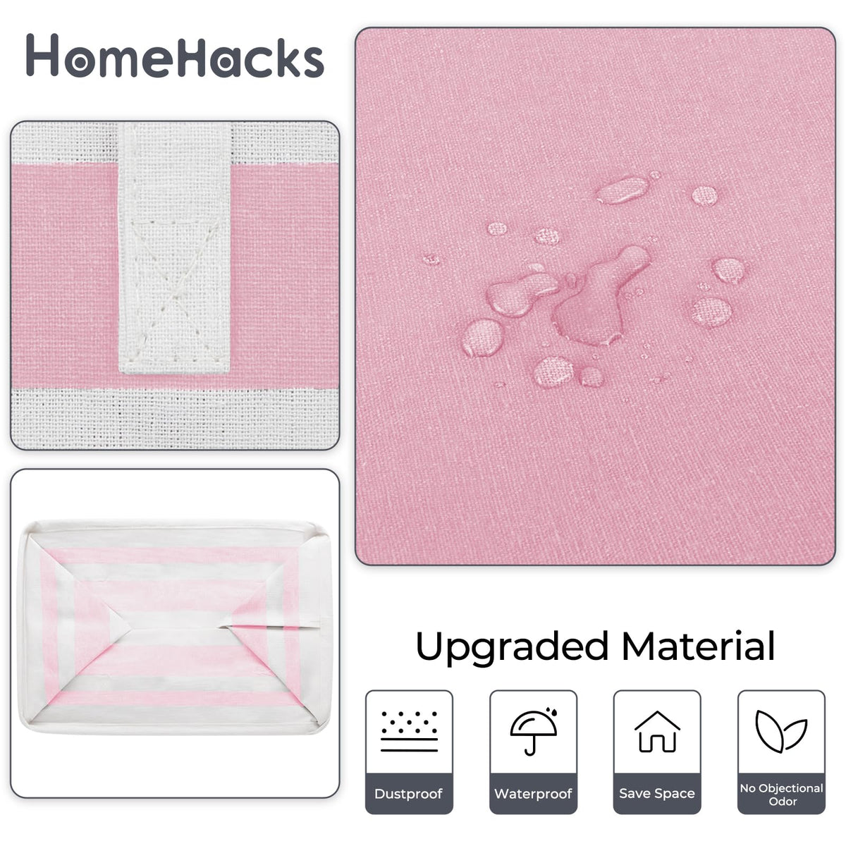 Inside waterproof coating enables quick wipe-clean maintenance.