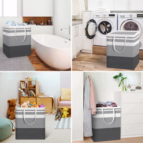 HomeHacks premium cotton and flax fabric feels sturdy and easy to wipe.