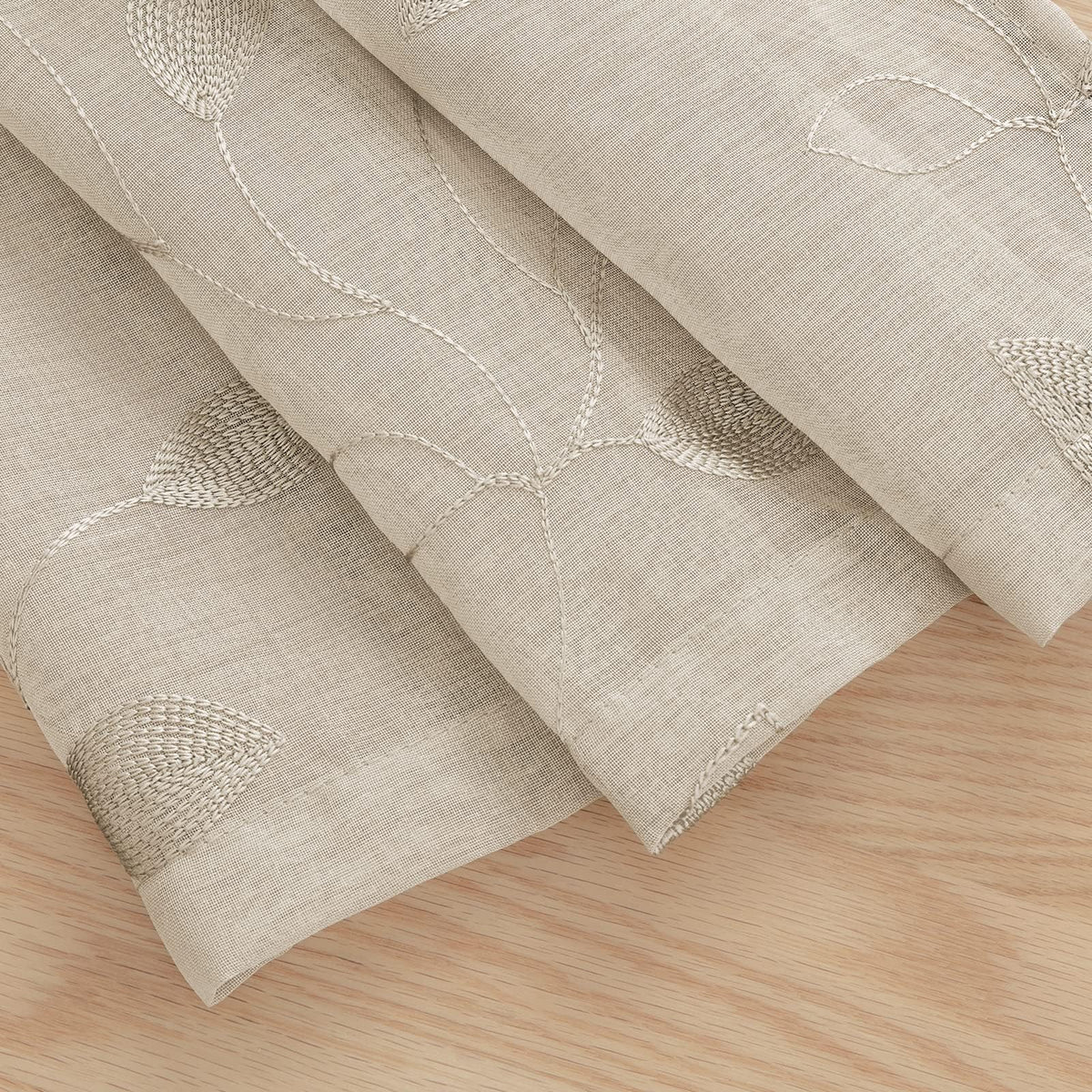 HOMEIDEAS 52x63 inch panels suit standard windows with a gentle drape.