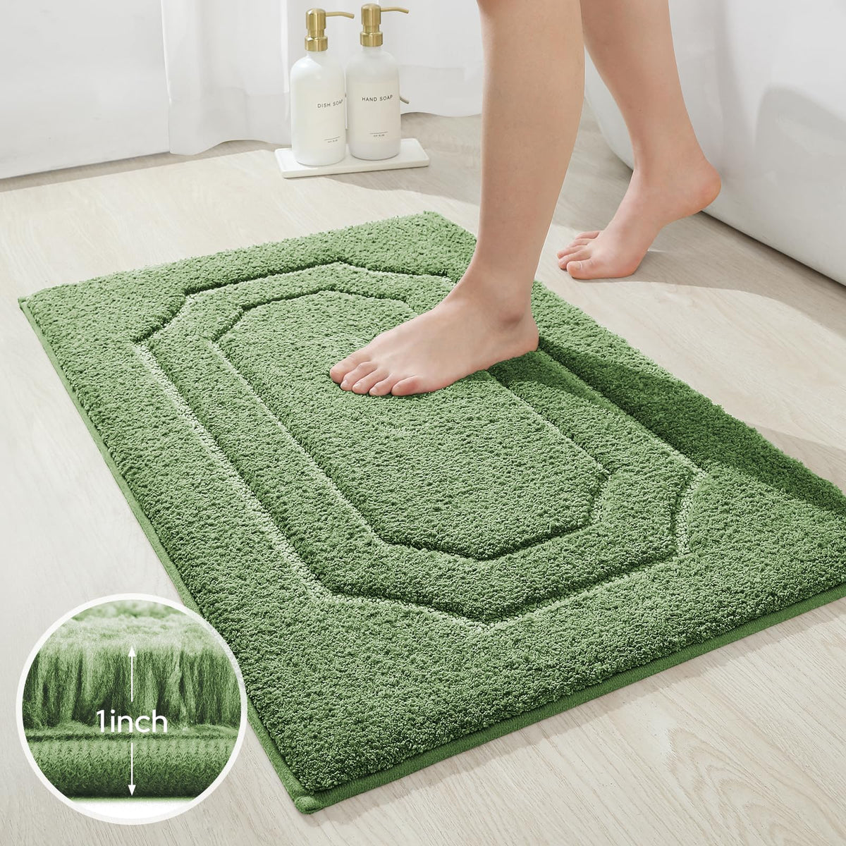 HOMEIDEAS machine-washable design simplifies cleaning and quick air-dry.