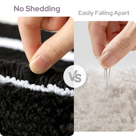 HOMEIDEAS dense pile detail highlights high-density microfiber texture