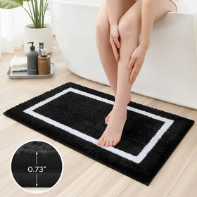 HOMEIDEAS larger 20x32 rug display, plush comfort for bigger baths
