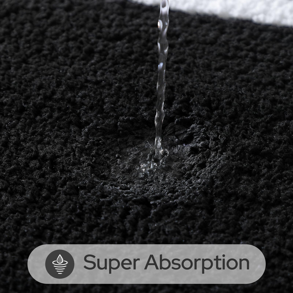 HOMEIDEAS rug back with non-slip backing demonstrates secure grip on smooth floors