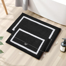 HOMEIDEAS water-absorbent microfiber shows quick-dry performance on rug