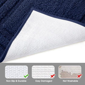 HOMEIDEAS absorbent microfiber dries quickly to help keep floors dry.