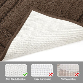 HOMEIDEAS absorbent microfiber texture provides quick moisture absorption.