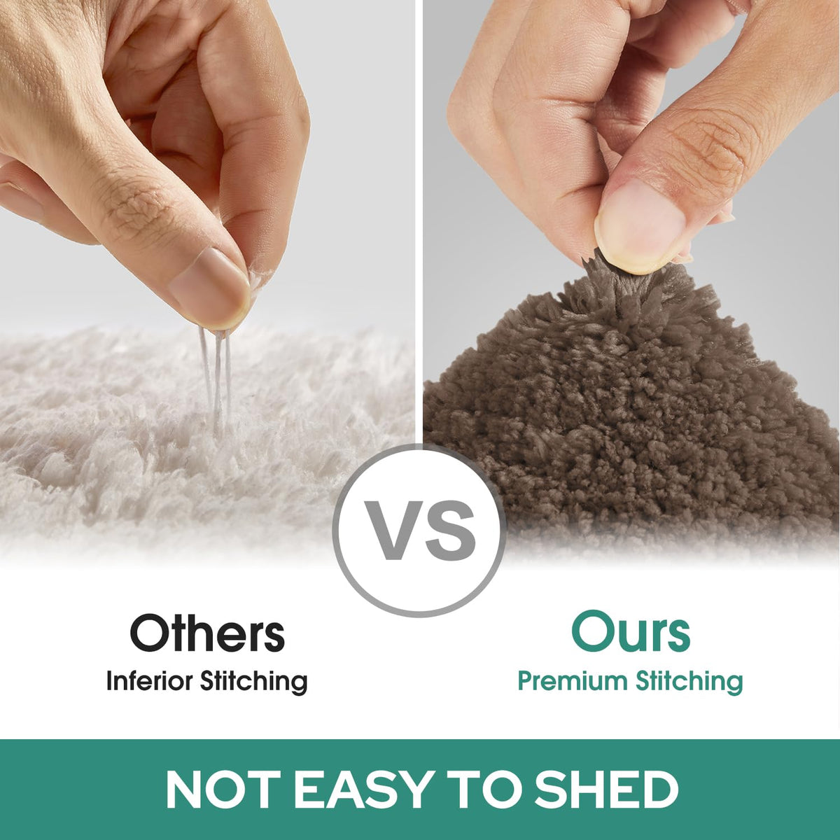 HOMEIDEAS set highlighted as machine washable for easy cleaning and longevity
