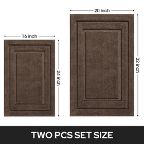 HOMEIDEAS multi-room rug set suits bathroom, bedroom, and entryways with style.