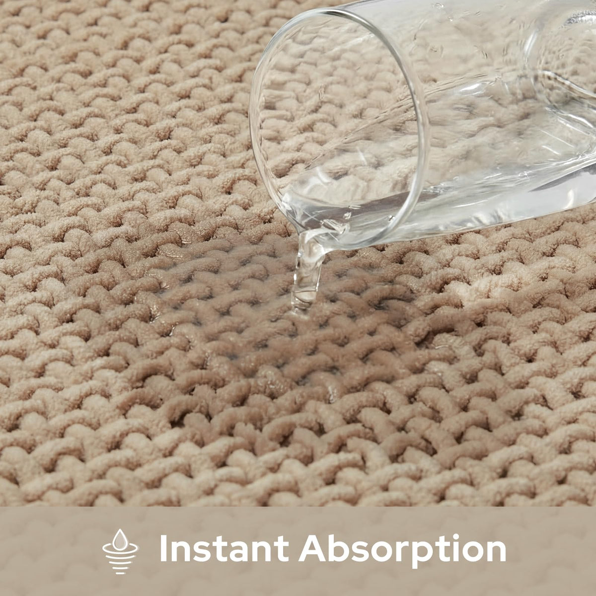 HOMEIDEAS machine washable mat stays soft after many cycles.