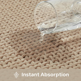 HOMEIDEAS machine washable mat stays soft after many cycles.