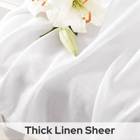 HOMEIDEAS bedroom semi-sheer curtains offering light privacy and a calm vibe