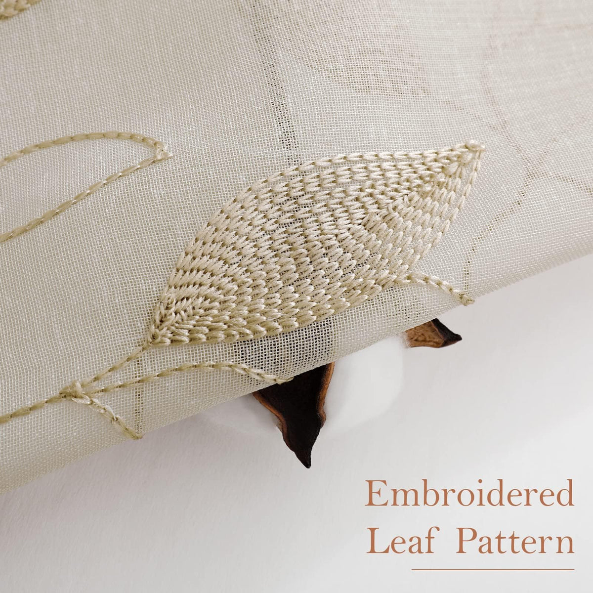 HOMEIDEAS beige voile curtains blend with decor while softening sunlight.