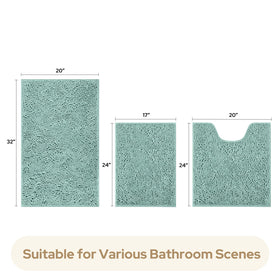 HOMEIDEAS chenille fibers close-up showing plush soft texture.