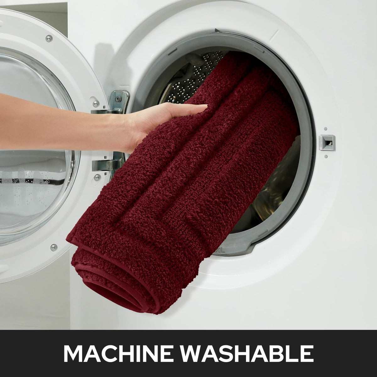 HOMEIDEAS durable stitching with fiber-locking resists shedding after frequent washes.